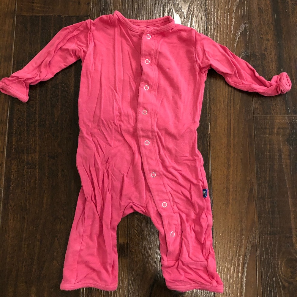Kickee pants snap hot pink outfit